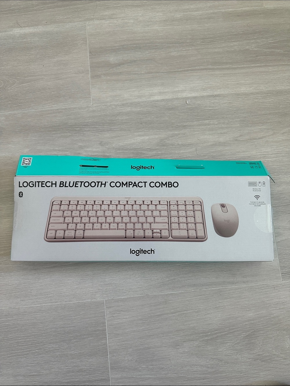Logitech Compact Bluetooth Keyboard and Mouse Combo - Pink